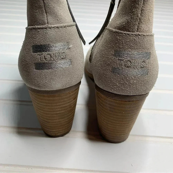 Toms Majorca Peep Toe Booties - Picture 8 of 10